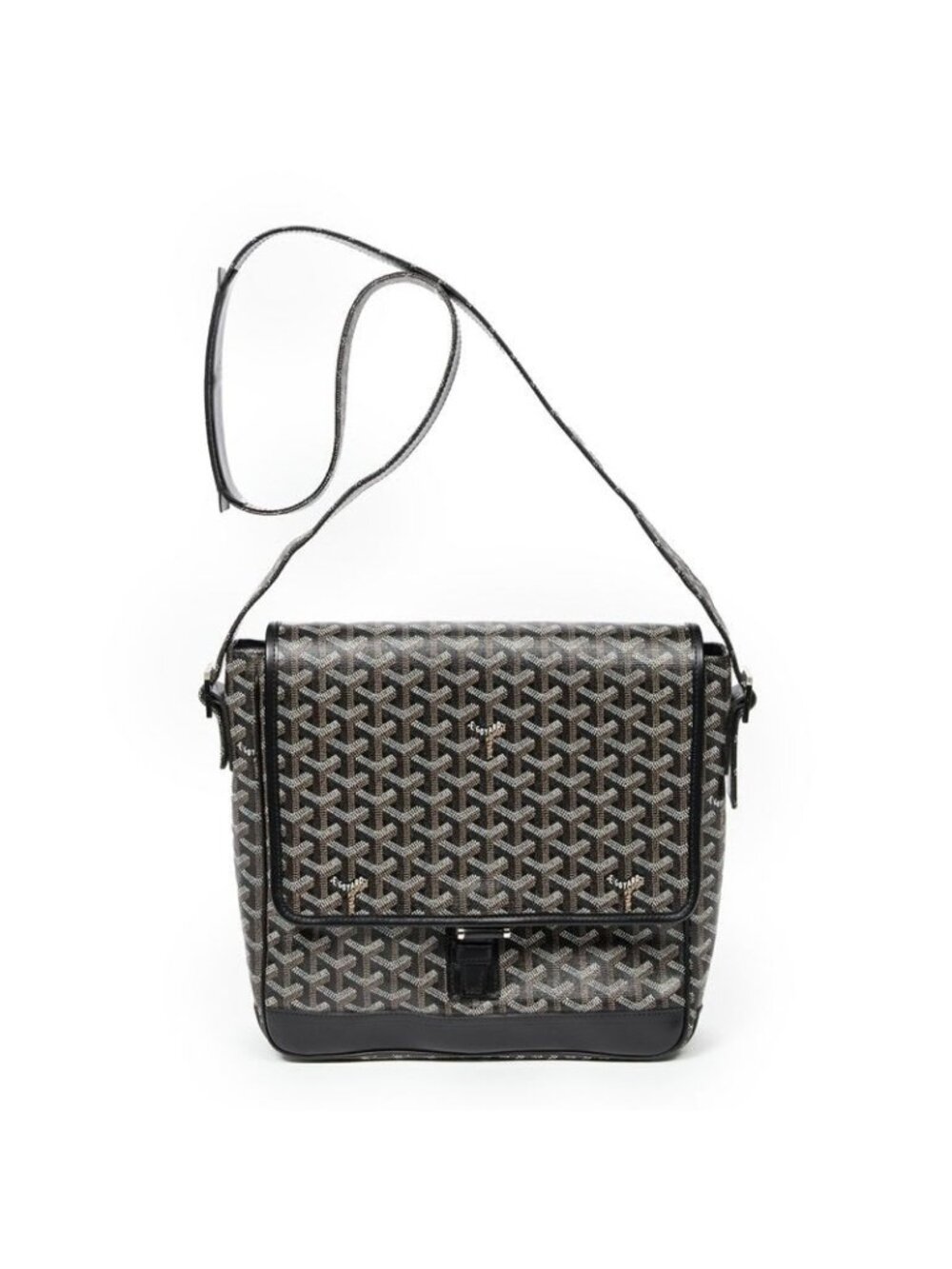 Goyard Gran Blue Black Goyardin Canvas